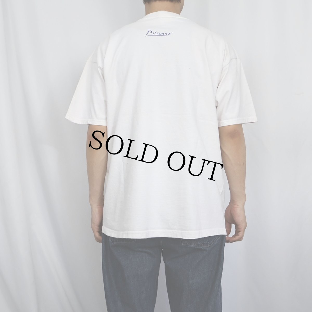 画像3: 90's Pablo Picasso USA製 "Pour Fernand Mourlot" アートプリントTシャツ L (3)