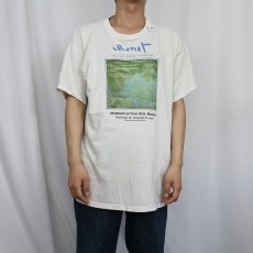画像3: Claude Monet "Monet in the 20th century" アートプリントTシャツ XL (3)