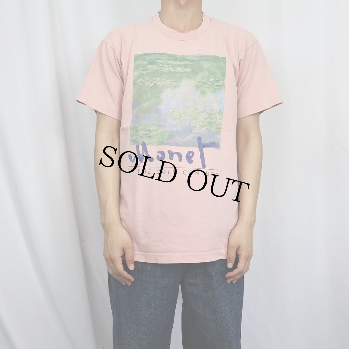 画像2: 90's Claude Monet USA製 "Monet in the 20th century" アートプリントTシャツ L (2)