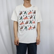 画像2: 90's Ken Brown USA製 アートプリントTシャツ XL (2)