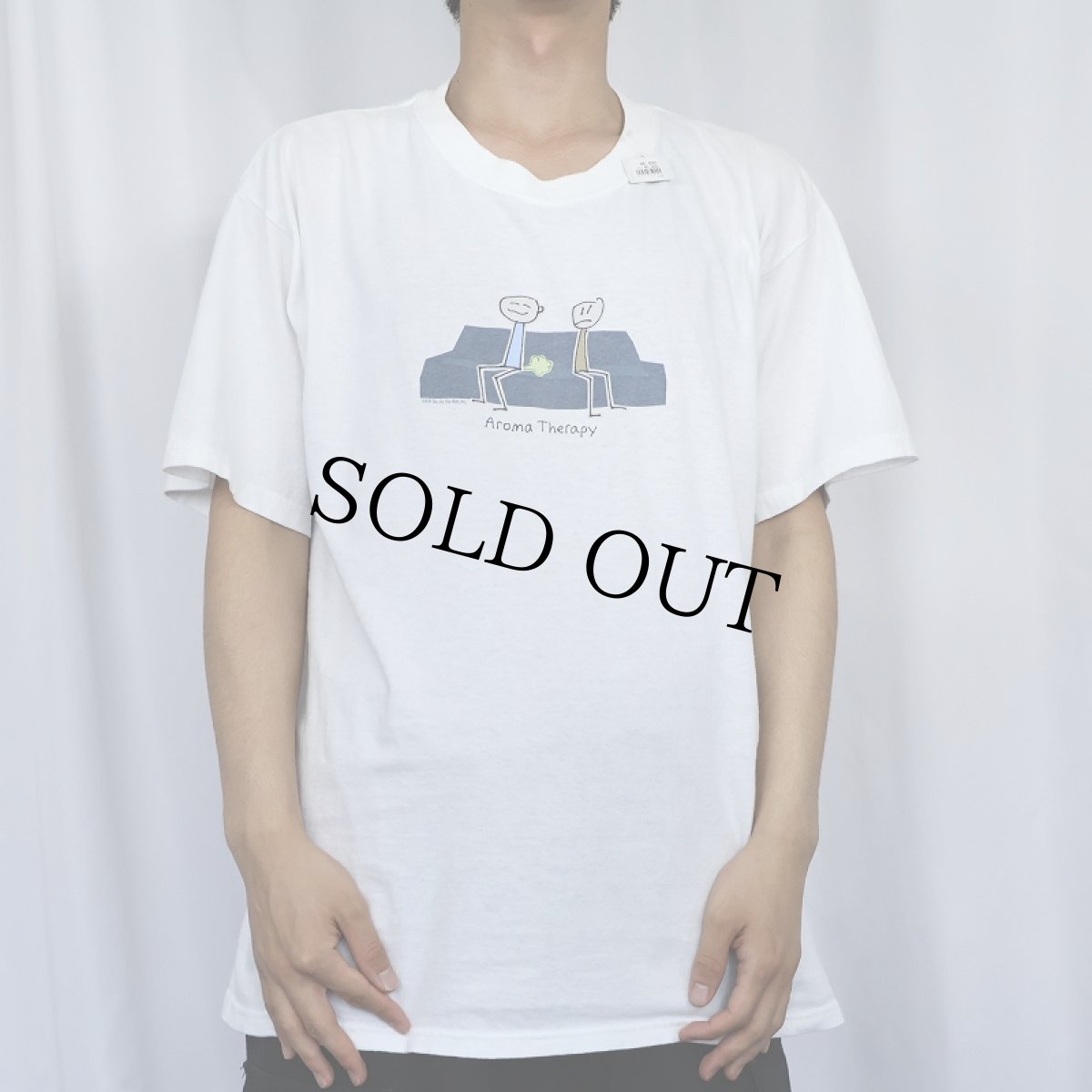 画像2: 2000's Be As You Are "Aroma Therapy" イラストプリントTシャツ L (2)