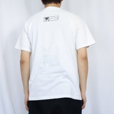 画像3: 90's Richard Stine USA製 "Cat Beak" アートプリントTシャツ M (3)