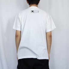 画像3: 90's Richard Stine USA製 "Cat Beak" アートプリントTシャツ L (3)