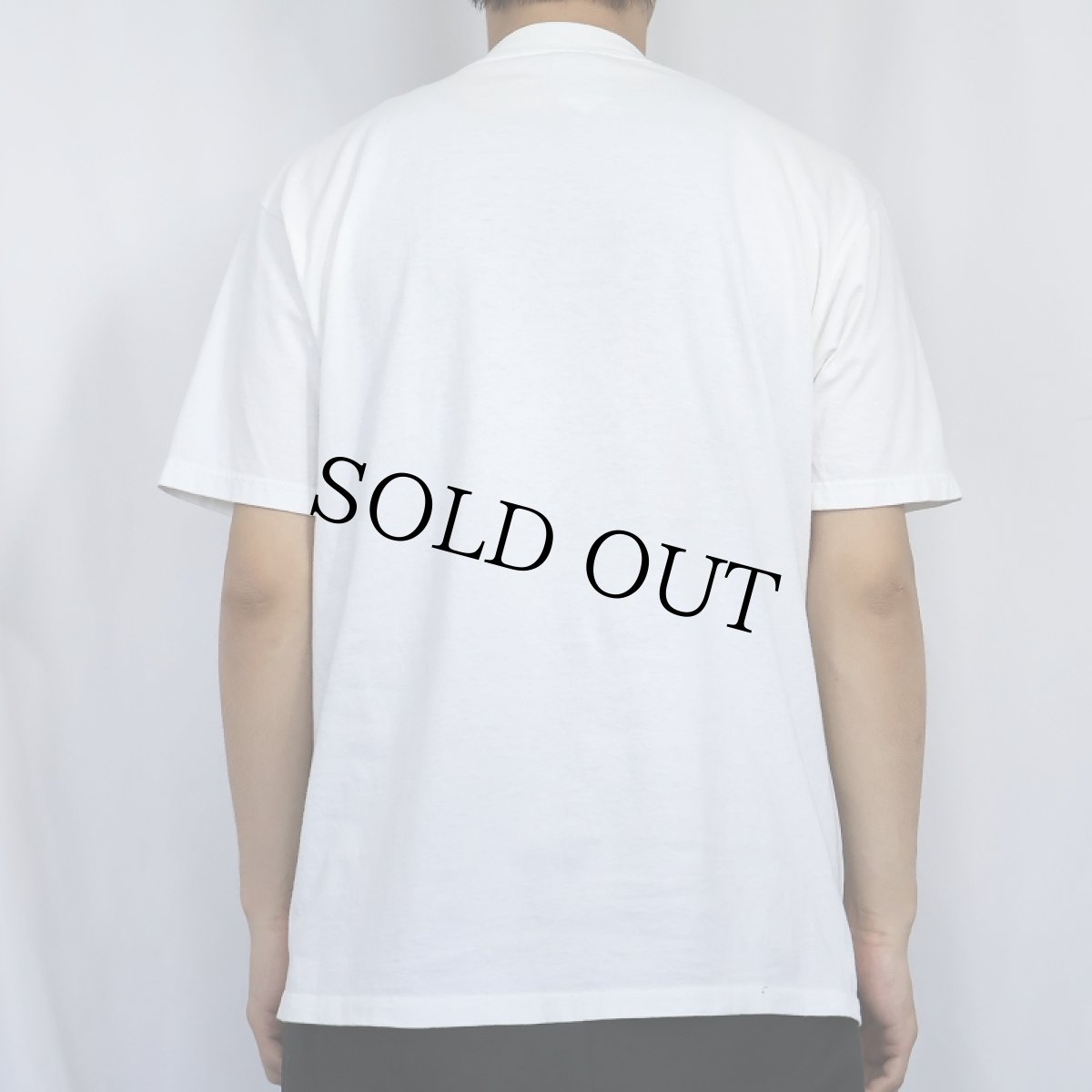 画像3: 90's Richard Stine CANADA製 "I wonder if one could tell..." アートプリントTシャツ M (3)