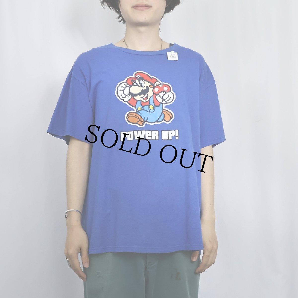 画像2: 2003 Nintendo スーパーマリオ ゲームキャラクタープリントTシャツ L (2)