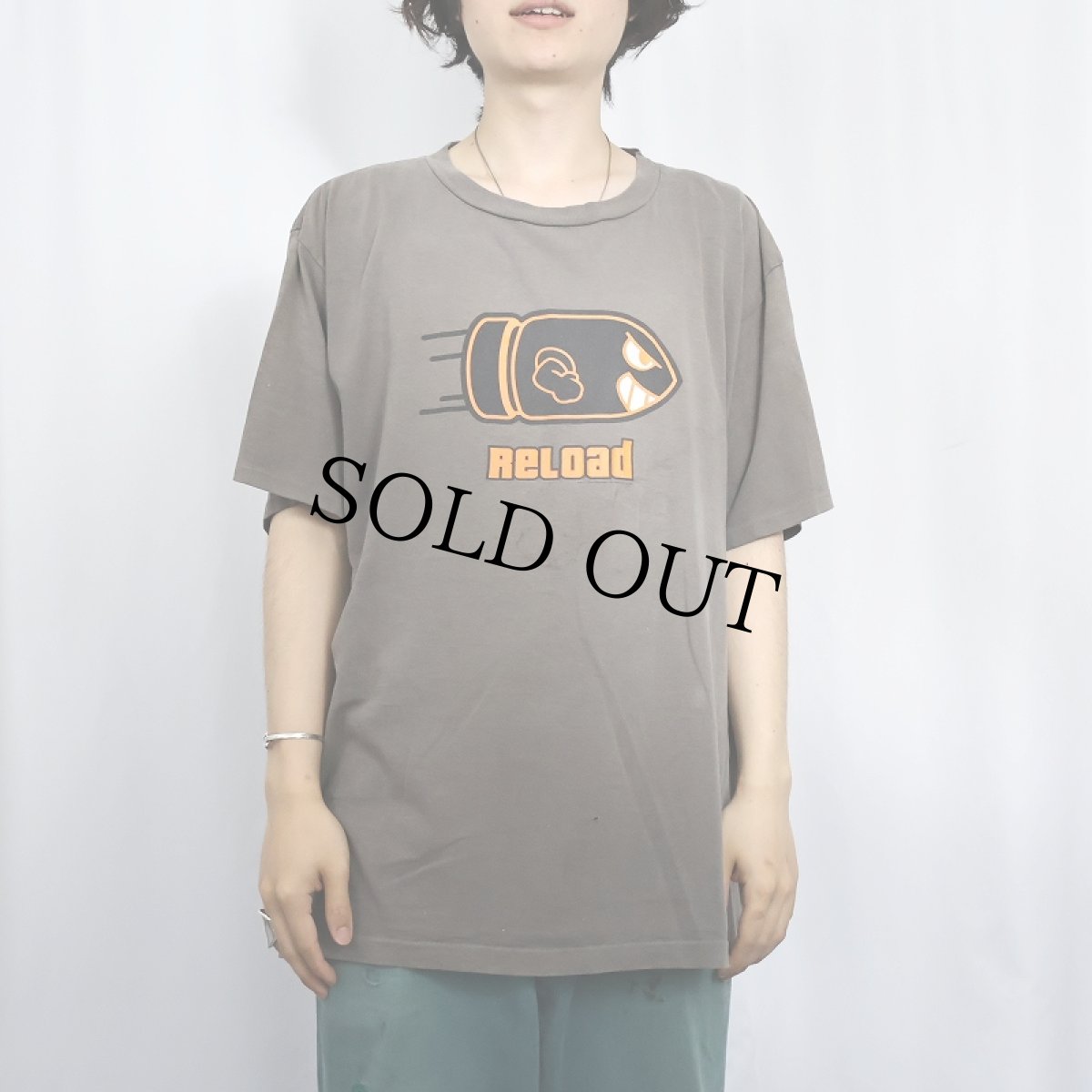 画像2: 2003 Nintedo スーパーマリオ "キラー" ゲームキャラクタープリントTシャツ (2)