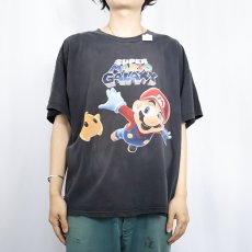 画像2: SUPER MARIO GALAXY ゲームキャラクタープリントTシャツ (2)
