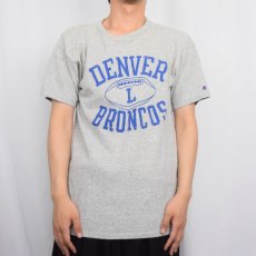 画像2: 80's Champion トリコタグ USA製 "DENVER BRONCOS" プリントTシャツ L (2)