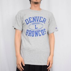画像2: 80's Champion トリコタグ USA製 "DENVER BRONCOS" プリントTシャツ L (2)