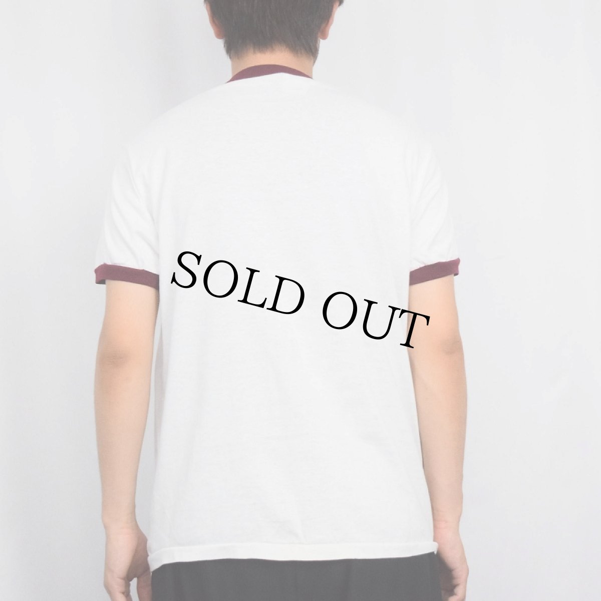 画像3: 80's Champion トリコタグ USA製 "HARVARD" プリントリンガーTシャツ XL (3)