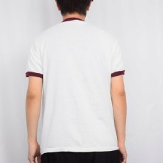 画像3: 80's Champion トリコタグ USA製 "HARVARD" プリントリンガーTシャツ XL (3)