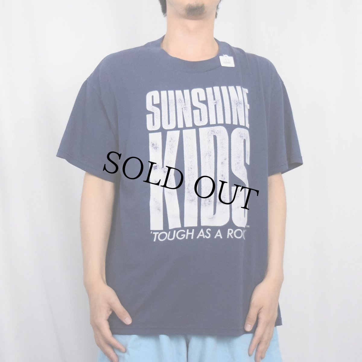 画像2: 80's Charles Bronson USA製 俳優プリントTシャツ NAVY M (2)