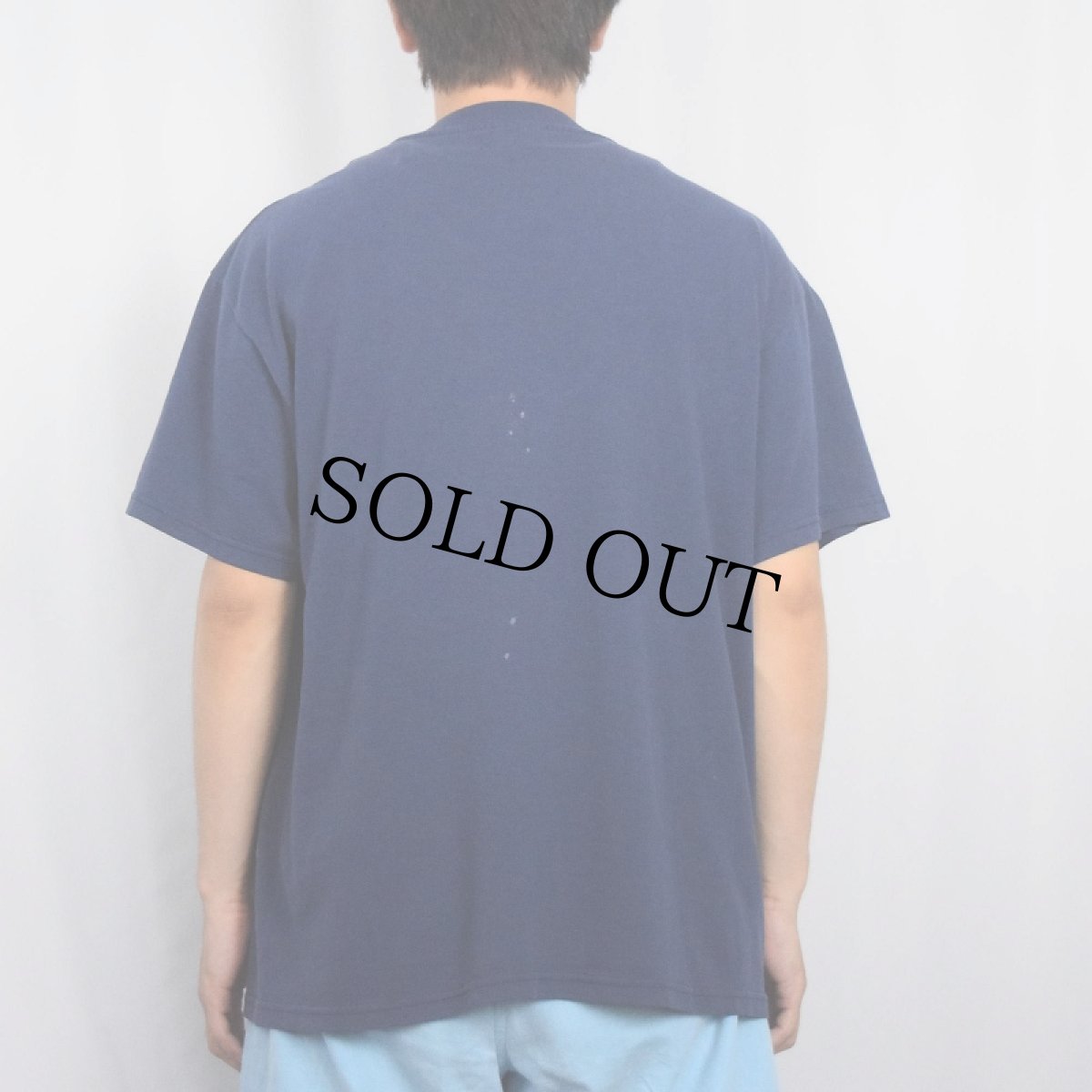 画像3: 80's Charles Bronson USA製 俳優プリントTシャツ NAVY M (3)