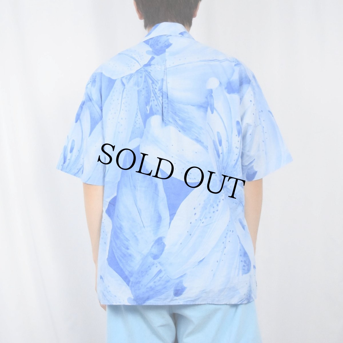 画像3: 80〜90's KENZO FRANCE製 ハイビスカス柄 コットンアロハシャツ SIZE3 (3)
