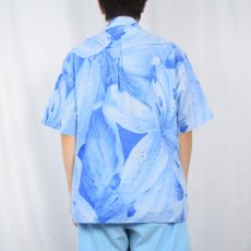 画像3: 80〜90's KENZO FRANCE製 ハイビスカス柄 コットンアロハシャツ SIZE3 (3)