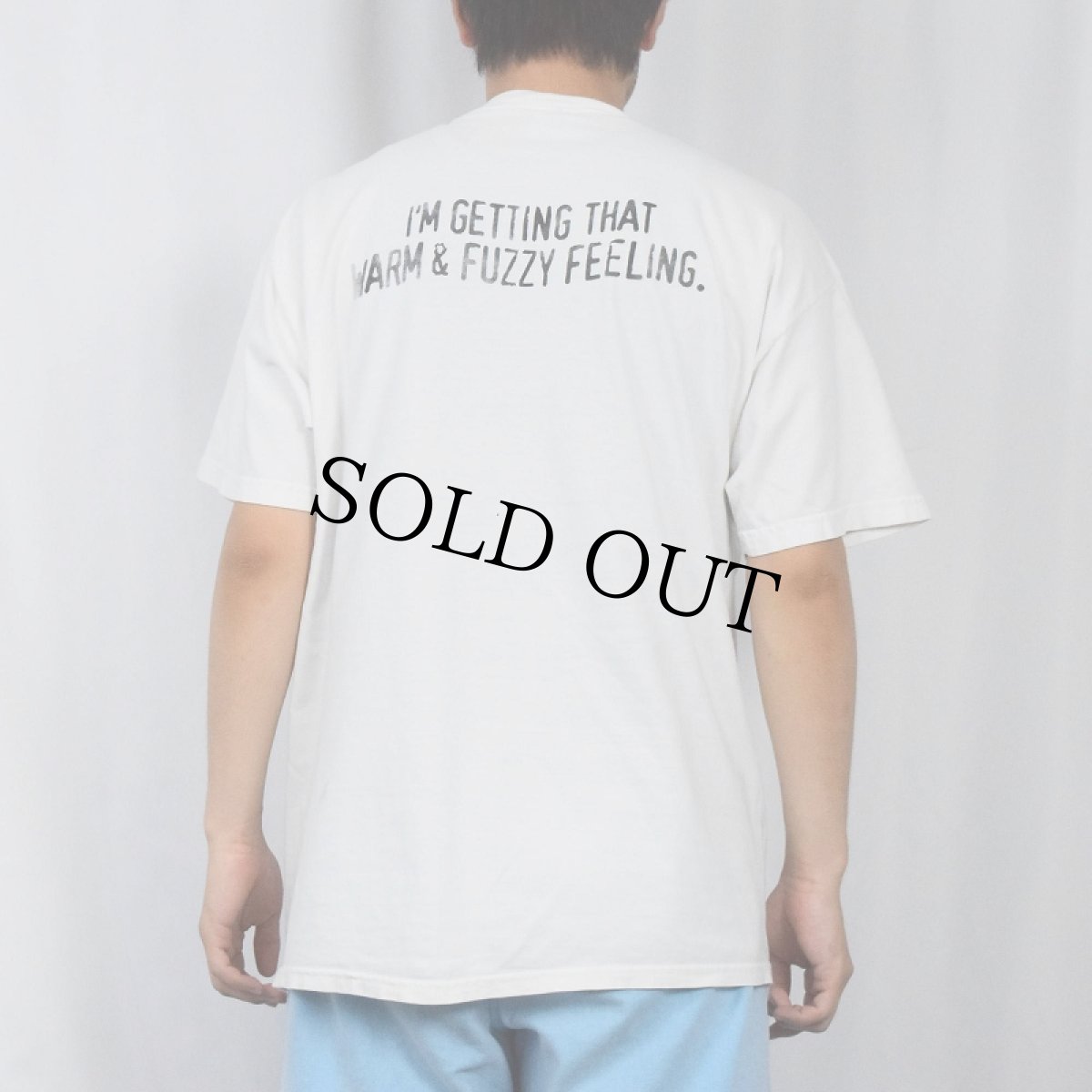 画像4: 2000's "I'M GETTING THAT WARM & FUZZY FEELING." 飲食店プリントTシャツ L (4)