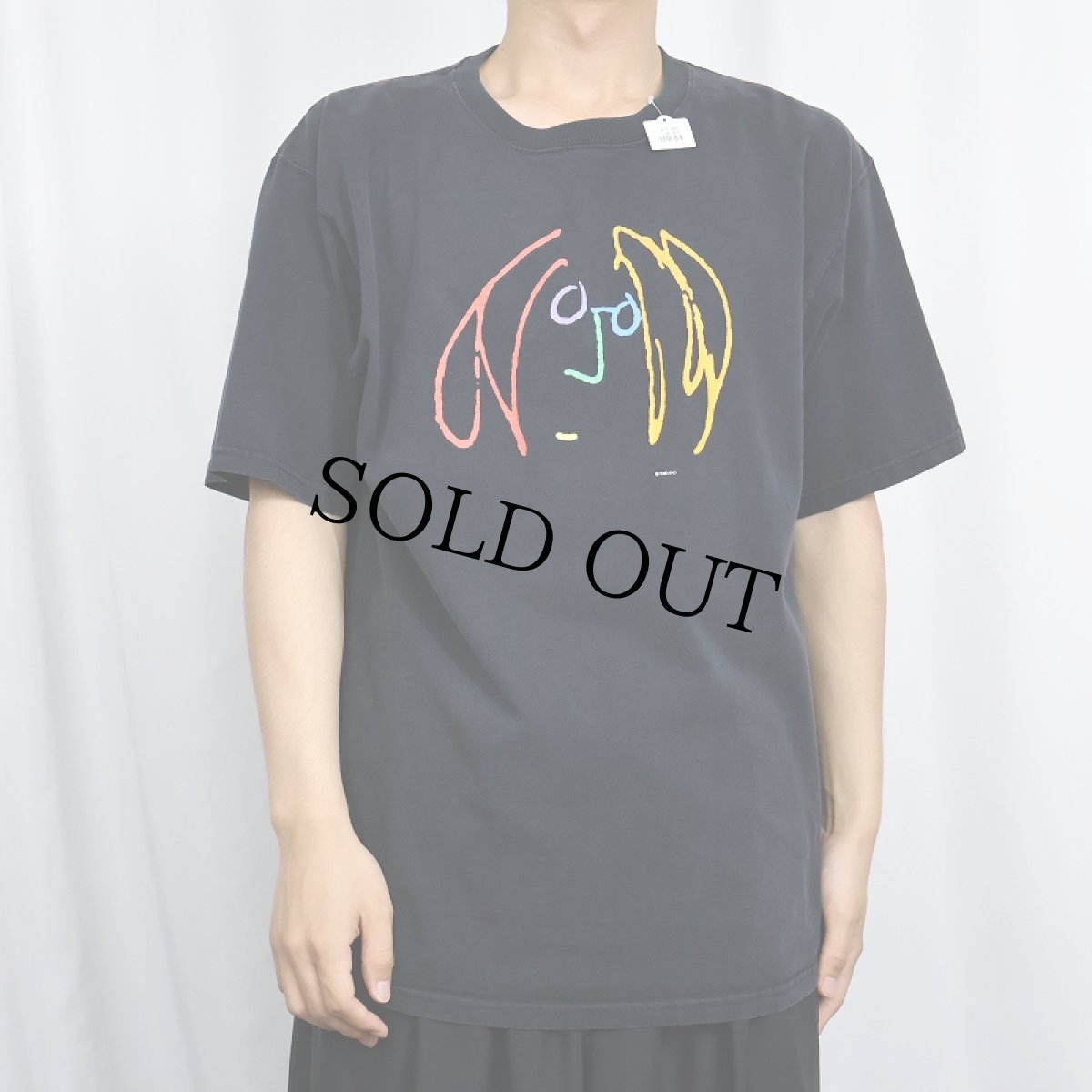 画像3: JOHN LENNON ミュージシャンアートTシャツ BLACK (3)