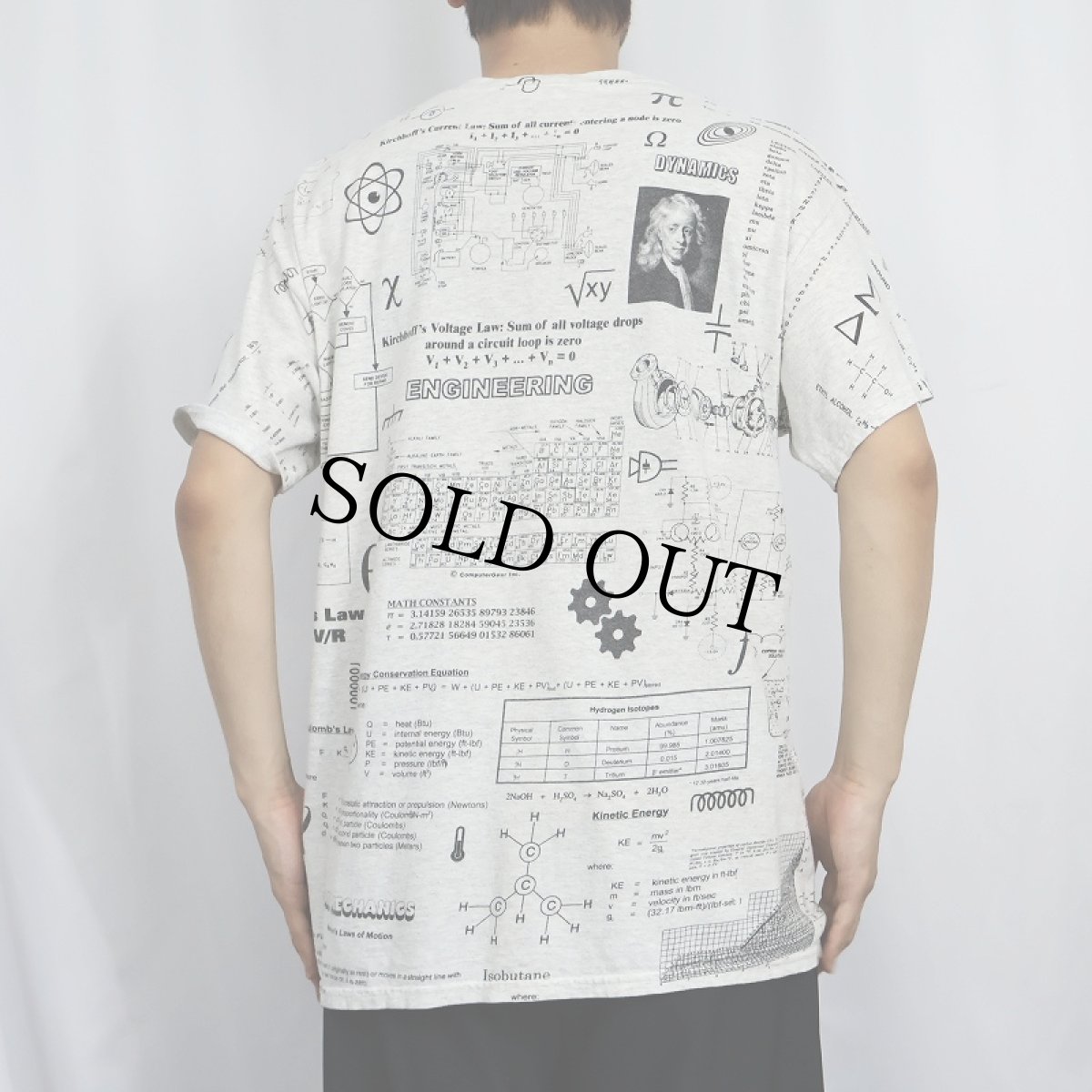 画像4: Computer Gear 数式柄 マルチプリントTシャツ L (4)