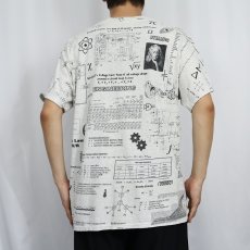 画像4: 数式柄 マルチプリントTシャツ L (4)