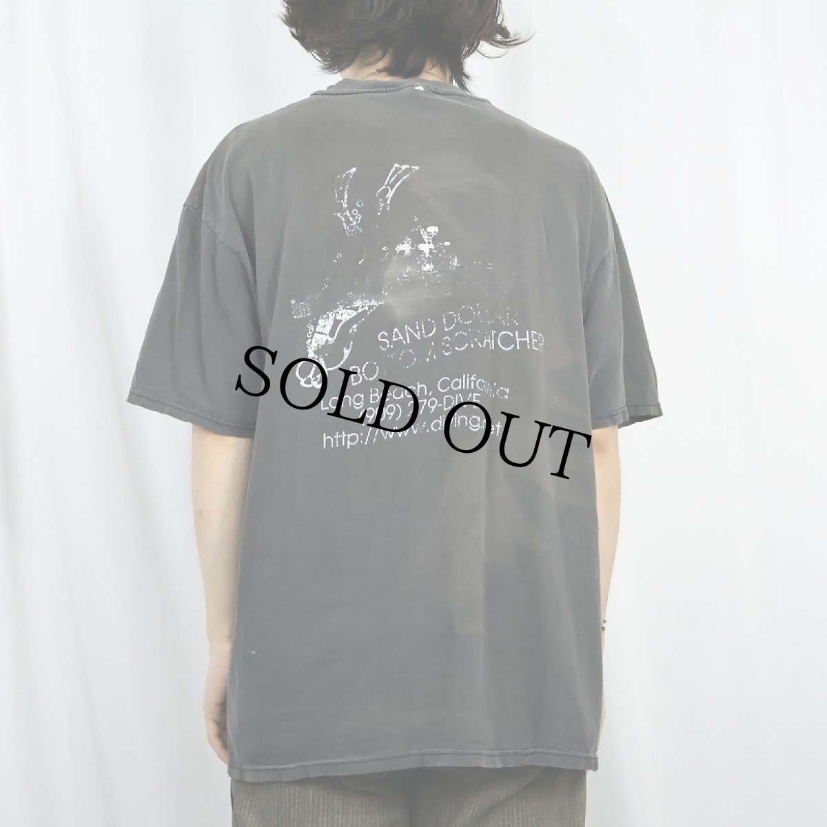 画像4: 2000's "SAND DOLLAR BOTTOM SCRATCHER" スキューバダイビングプリント ポケットTシャツ XL (4)
