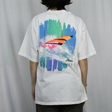画像4: 80's Hobie USA製 サーフブランド プリントTシャツ XL (4)