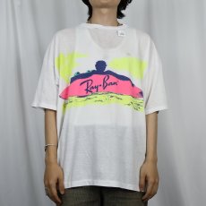 画像2: 80〜90's Ray-Ban CANADA製 サーフプリントTシャツ ONESIZE (2)