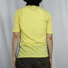 画像3: 70's Pan Knit ヨット大判プリント ポリエステルTシャツ L (3)