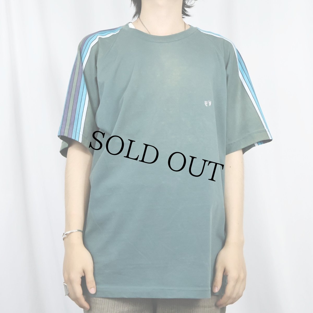 画像2: 90's HANG TEN USA製 ロゴ刺繍 Tシャツ XL (2)