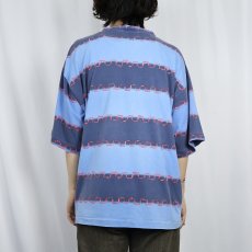 画像3: 90's LIGHTNING BOLT サーフブランド ボーダー柄 プリントTシャツ XL (3)