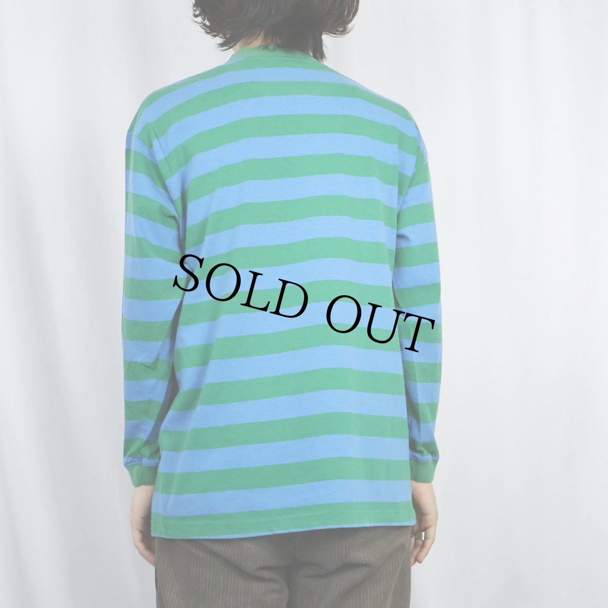 画像3: 90's GAP USA製 ボーダー柄 ポケットロンT M (3)