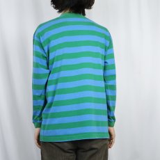 画像3: 90's GAP USA製 ボーダー柄 ポケットロンT M (3)