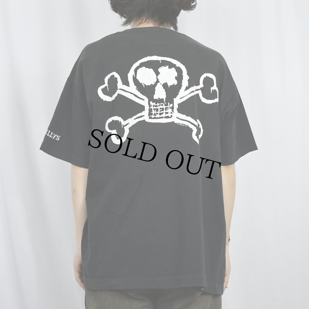 画像4: 90's BILLABONG BAD BILLYS ロゴプリントTシャツ BLACK (4)