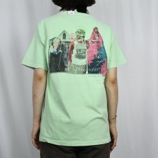 画像4: 80's TED SHRED USA製 American Gothic パロディプリントTシャツ L (4)