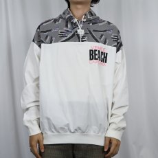 画像3: 90's USA製 "VENICE BEACH CALIFORNIA" ハーフジップ コットンプルオーバージャケット XL (3)