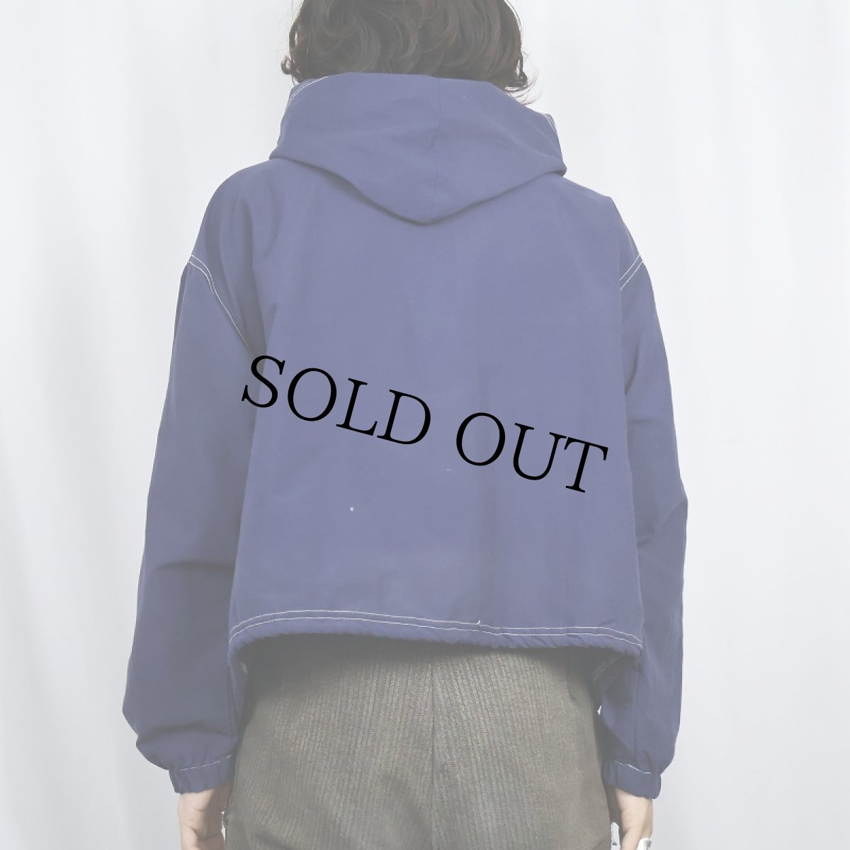 画像3: 80〜90's Ocean Pacific USA製 ハーフジップ ナイロンプルオーバーパーカー NAVY (3)