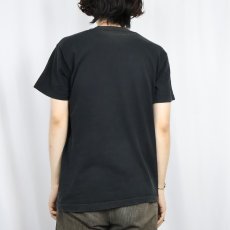 画像3: 80〜90's 無地 ポケットTシャツ BLACK (3)