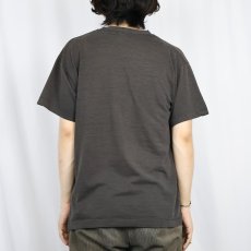 画像3: 90's FRUIT OF THE LOOM USA製 無地 ポケットTシャツ BLACK L (3)