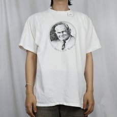 画像2: 90's James Oscar Wynn USA製 イラストプリントTシャツ XL (2)