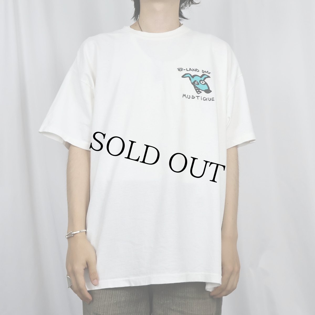 画像3: 90's GRAVITY GRAPHICS USA製 "EYE-LAND DOG" 犬イラストプリントTシャツ XL (3)