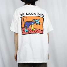 画像4: 90's GRAVITY GRAPHICS USA製 "EYE-LAND DOG" 犬イラストプリントTシャツ XL (4)