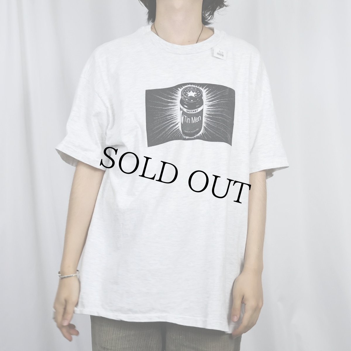 画像2: 90's USA製 "INSTANT Tin Men" パロディプリントTシャツ XL (2)