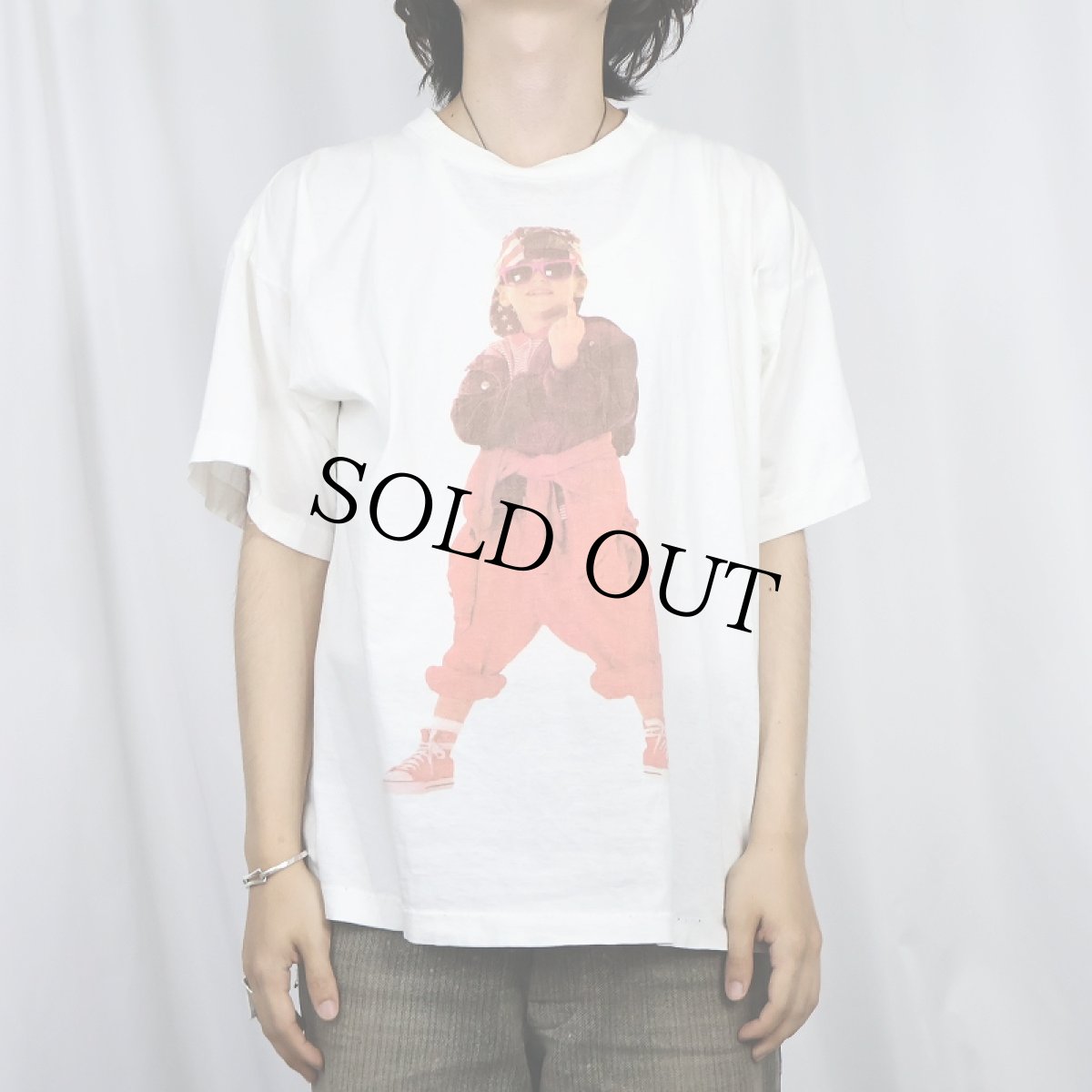 画像2: 80〜90's フォトプリントTシャツ XXL (2)