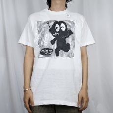 画像2: WOWOW "CHANNEL WAVE" 放送局 キャラクタープリントTシャツ M (2)