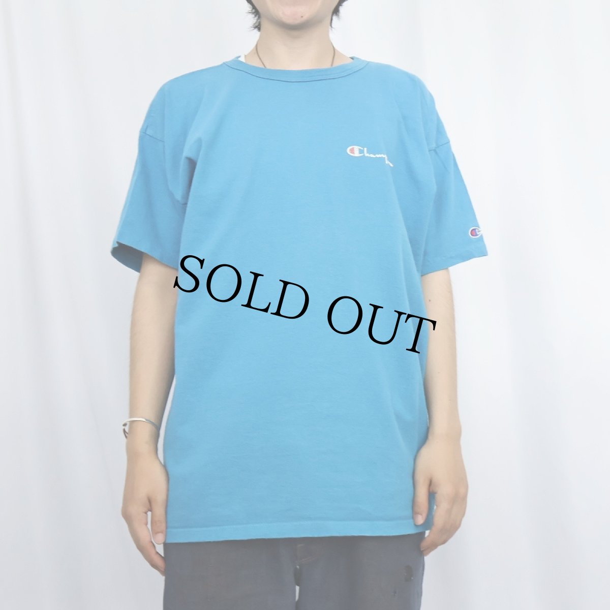 画像2: 90's Champion USA製 ロゴプリントTシャツ XL (2)