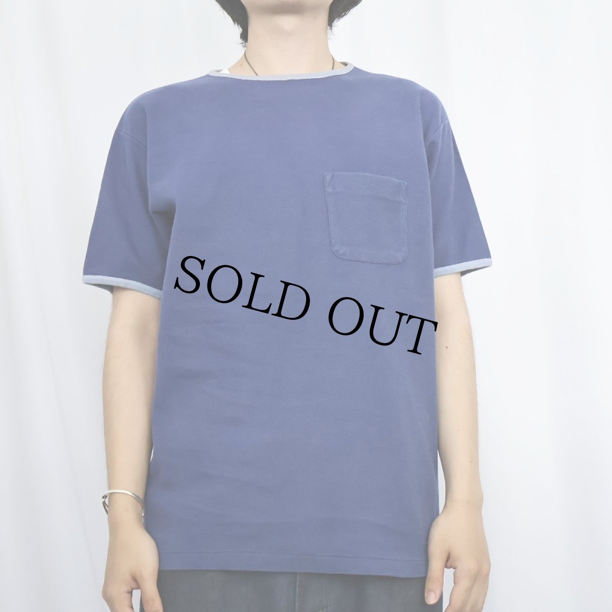 画像2: 60〜70's Jayshire 鹿の子ポケットTシャツ L (2)