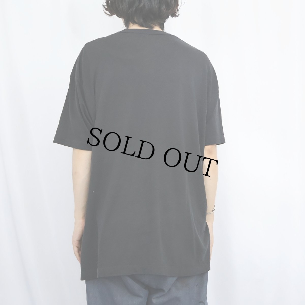 画像3: 80〜90's FRUIT OF THE LOOM USA製 無地 ポケットTシャツ BLACK XXL (3)