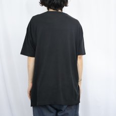 画像3: 80〜90's FRUIT OF THE LOOM USA製 無地 ポケットTシャツ BLACK XXL (3)