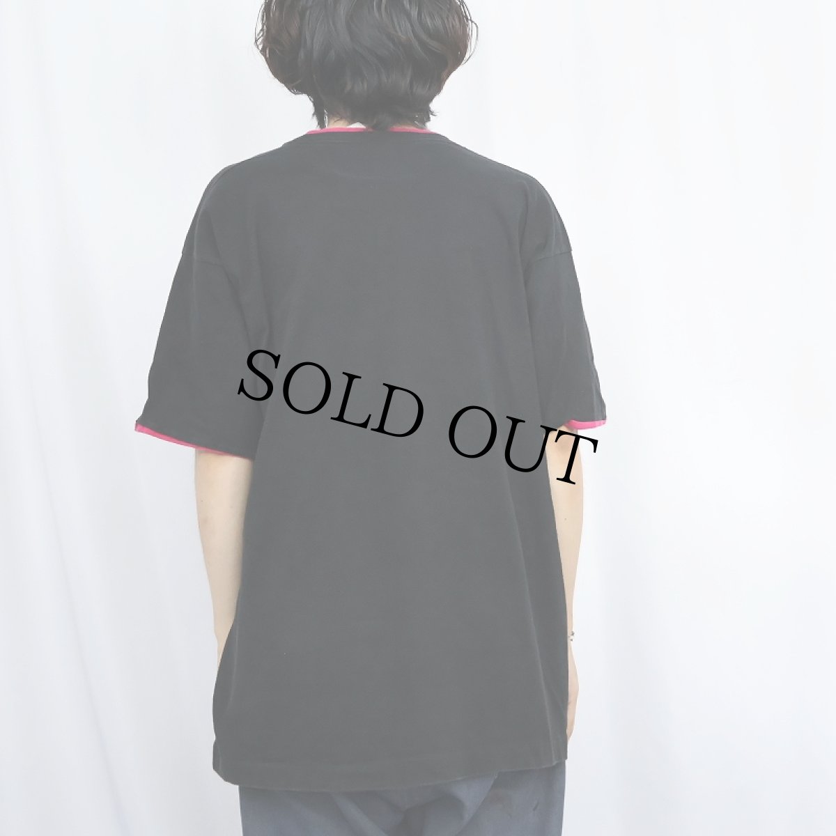 画像3: 90's FRUIT OF THE LOOM USA製 レイヤードデザイン 無地Tシャツ BLACK XL (3)