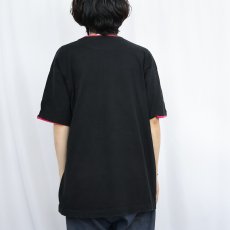 画像3: 90's FRUIT OF THE LOOM USA製 レイヤードデザイン 無地Tシャツ BLACK XL (3)