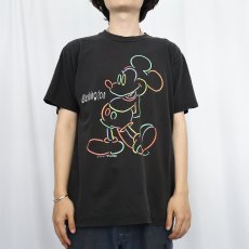 画像2: 90's〜 Disney MICKY MOUSE USA製 "Washington" キャラクタープリントTシャツ L (2)